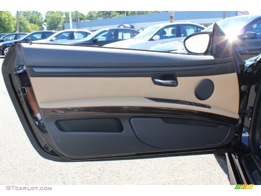 2008 BMW M3 Convertible Bamboo Beige Door Panel Photo #53872276