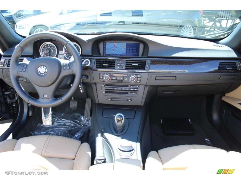 2008 BMW M3 Convertible Bamboo Beige Dashboard Photo #53872315