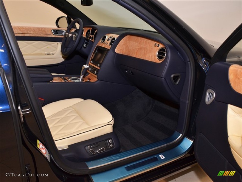 Magnolia/Imperial Blue Interior 2012 Bentley Continental Flying Spur Speed Photo #53872546