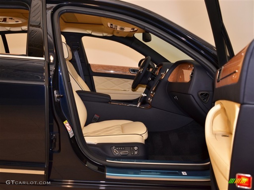 Magnolia/Imperial Blue Interior 2012 Bentley Continental Flying Spur Speed Photo #53872555