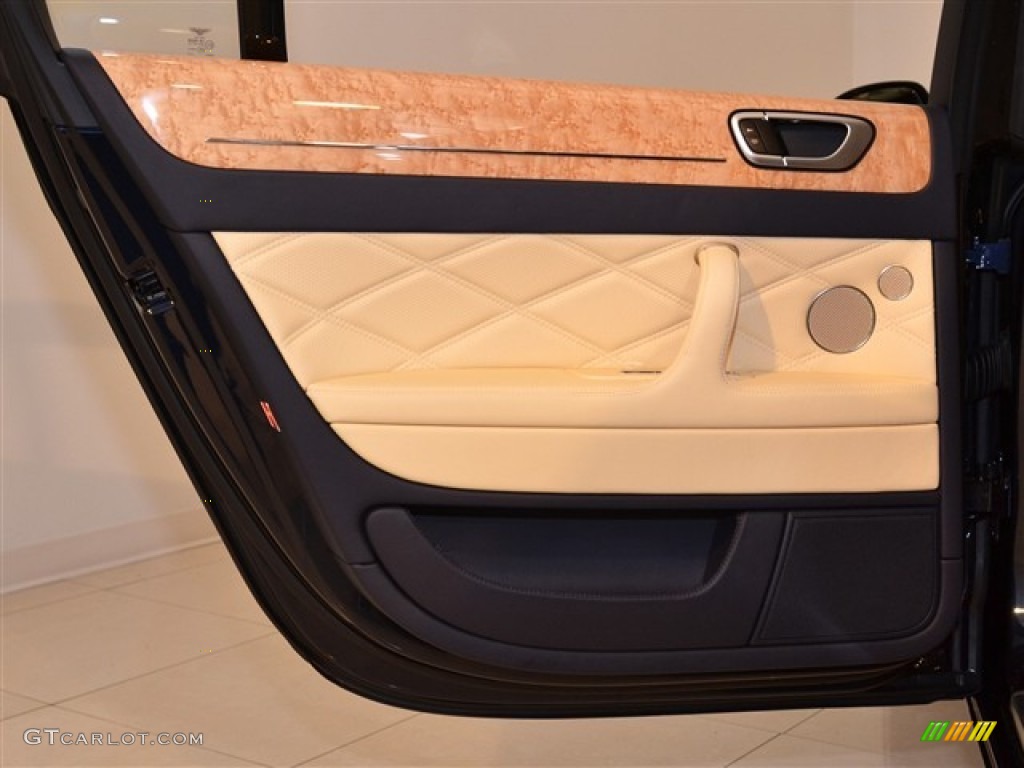 2012 Bentley Continental Flying Spur Speed Magnolia/Imperial Blue Door Panel Photo #53872639