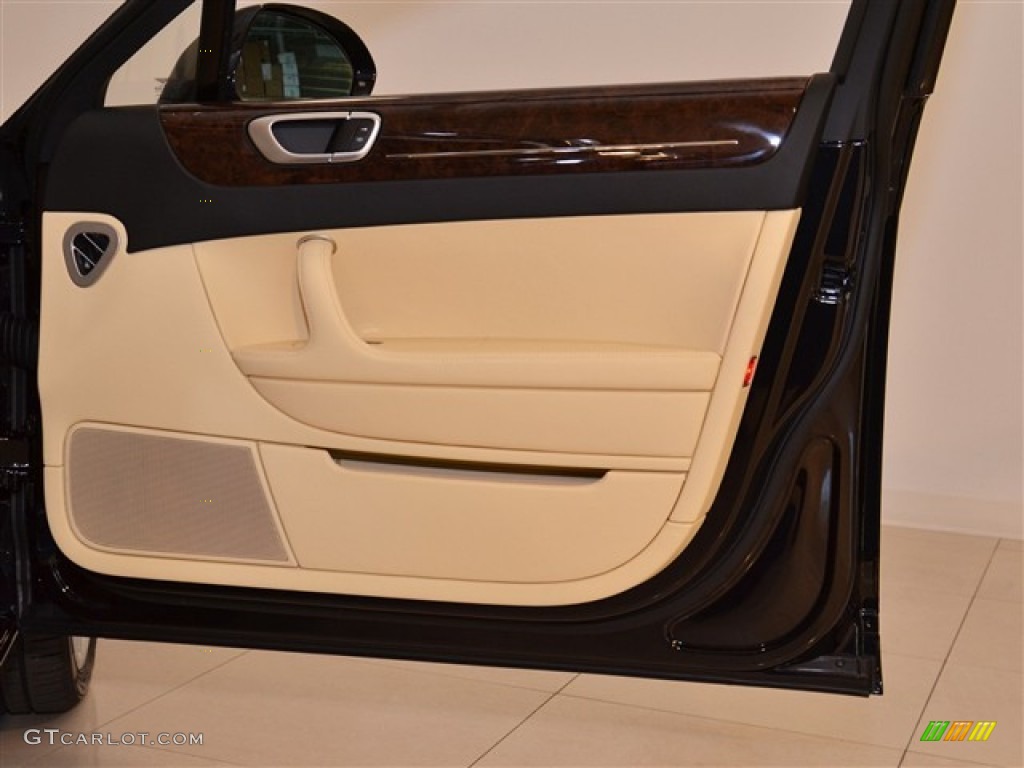 2012 Bentley Continental Flying Spur Standard Continental Flying Spur Model Magnolia/Beluga Door Panel Photo #53873110