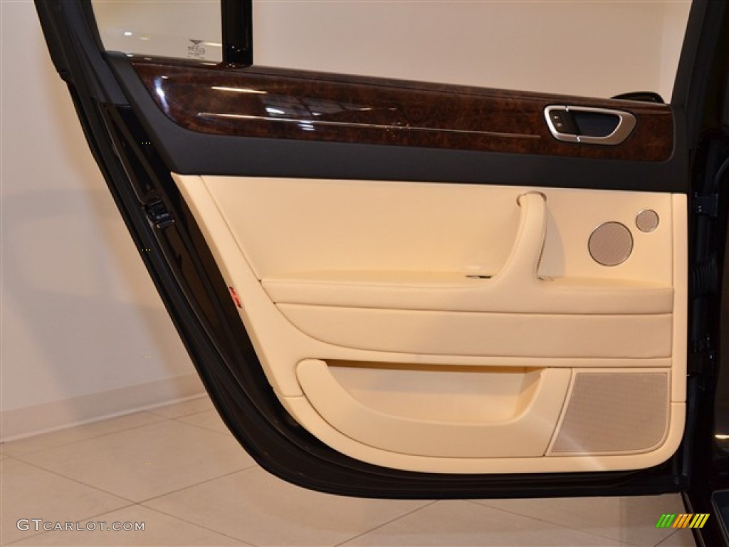 2012 Bentley Continental Flying Spur Standard Continental Flying Spur Model Magnolia/Beluga Door Panel Photo #53873119