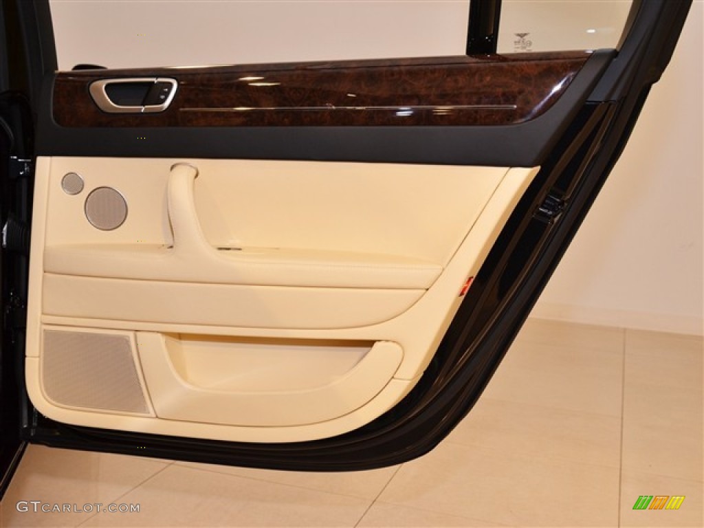 2012 Bentley Continental Flying Spur Standard Continental Flying Spur Model Magnolia/Beluga Door Panel Photo #53873127