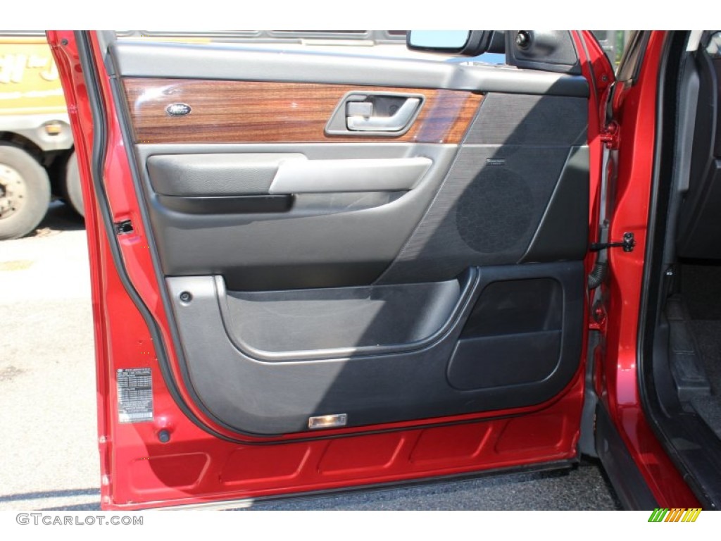 2009 Land Rover Range Rover Sport Supercharged Ebony/Ebony Door Panel Photo #53873482