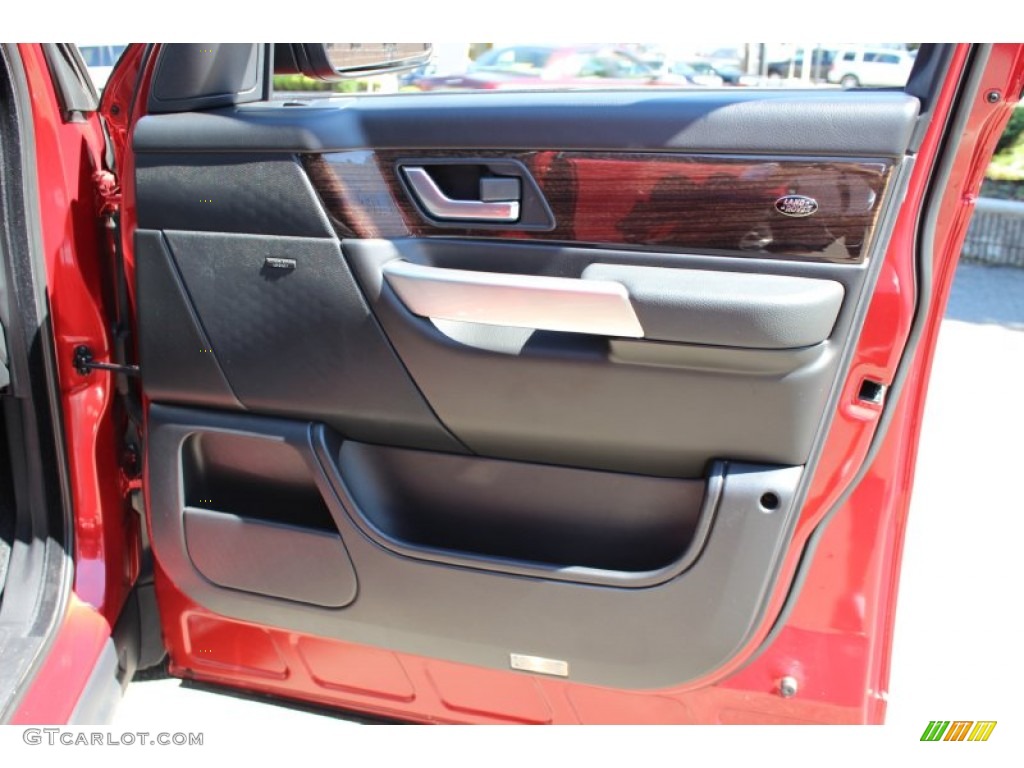 2009 Land Rover Range Rover Sport Supercharged Ebony/Ebony Door Panel Photo #53873636