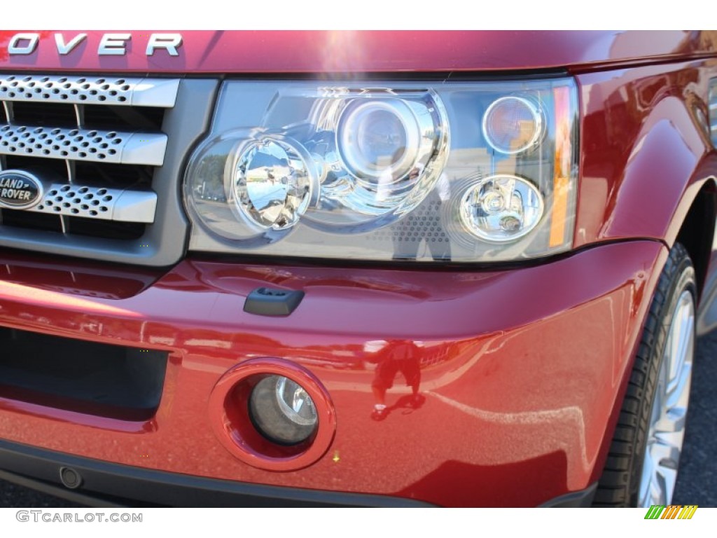 2009 Range Rover Sport Supercharged - Rimini Red Metallic / Ebony/Ebony photo #32