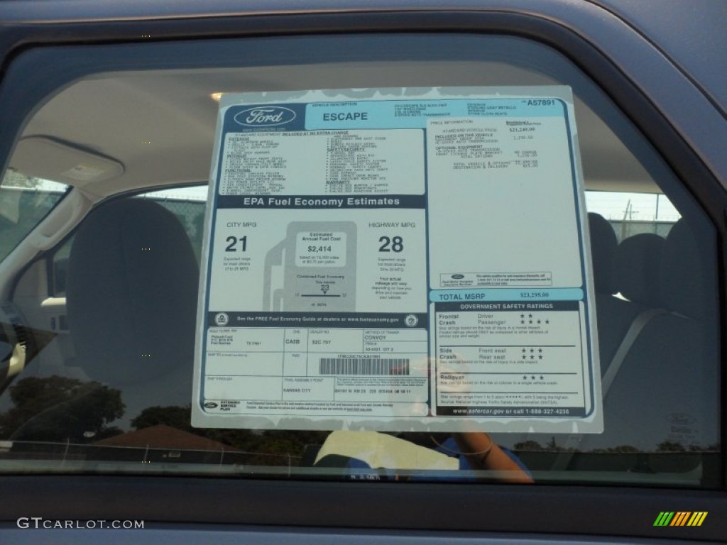 2012 Ford Escape XLS Window Sticker Photo #53874146