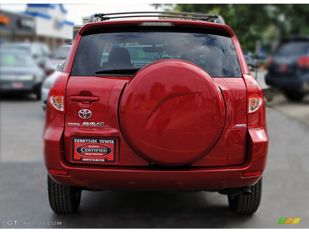 2008 RAV4 Limited V6 4WD - Barcelona Red Pearl / Ash photo #8