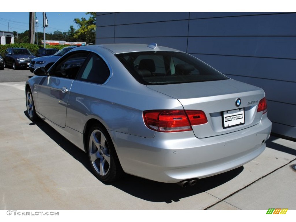 2007 3 Series 328xi Coupe - Titanium Silver Metallic / Black photo #4