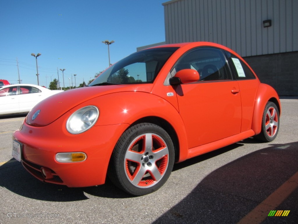 Snap Orange 2002 Volkswagen New Beetle Special Edition Snap Orange Color Concept Coupe Exterior Photo #53876476