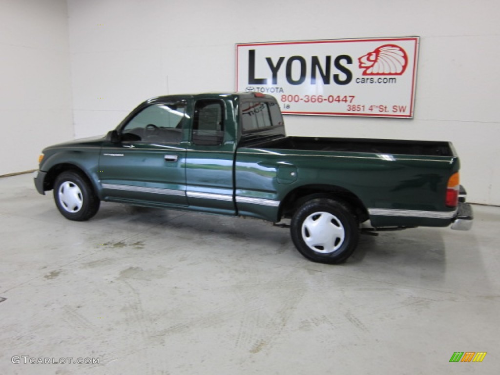 2000 Tacoma Extended Cab - Imperial Jade Green Mica / Oak photo #33