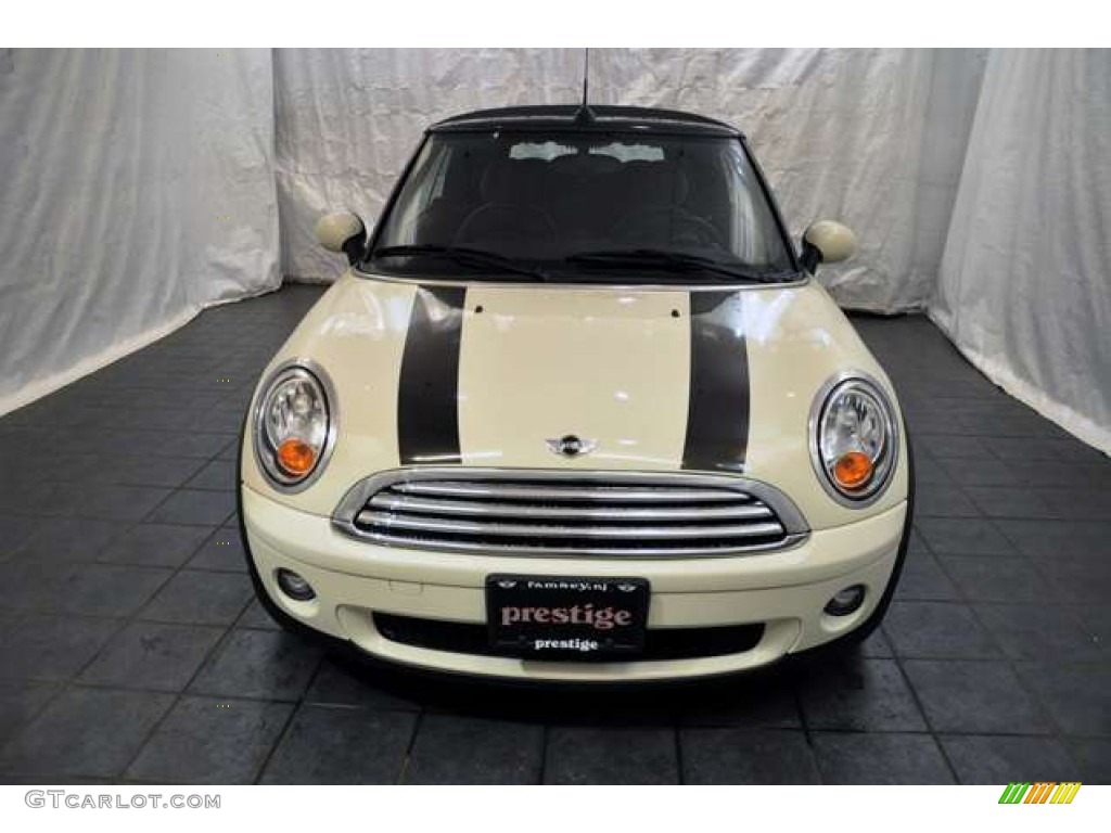 2009 Cooper Convertible - Pepper White / Lounge Hot Chocolate Leather photo #24