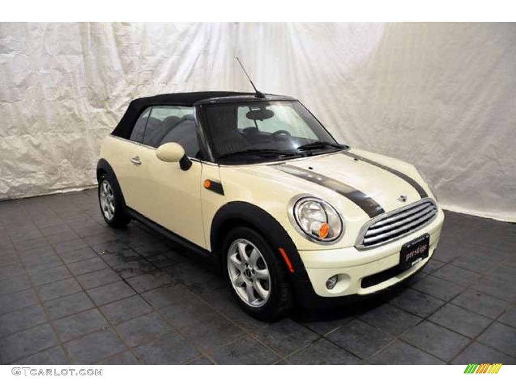 2009 Cooper Convertible - Pepper White / Lounge Hot Chocolate Leather photo #26