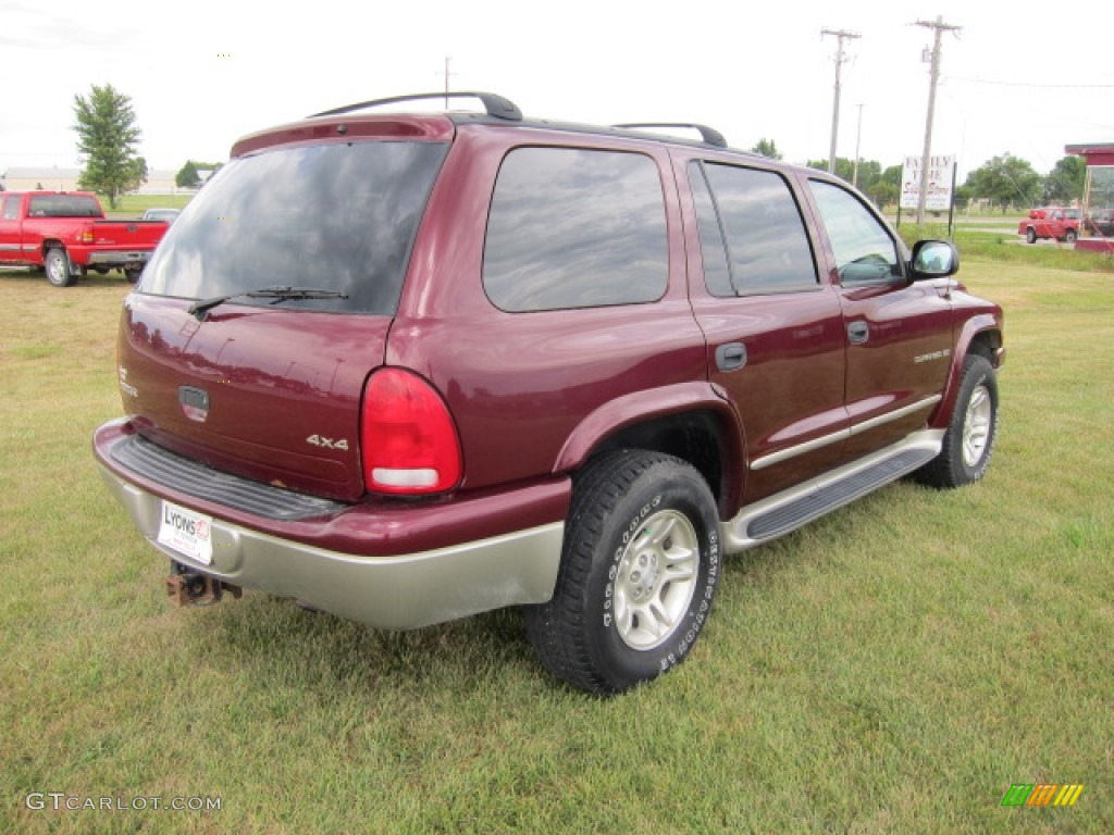 2001 Durango SLT 4x4 - Dark Garnet Red Pearl / Dark Slate Gray photo #11