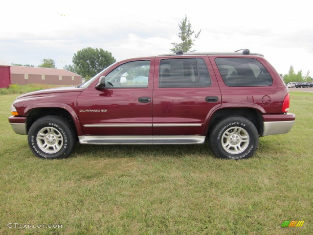 2001 Durango SLT 4x4 - Dark Garnet Red Pearl / Dark Slate Gray photo #14