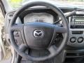 2003 Mazda Tribute Medium Pebble Beige Interior Steering Wheel Photo