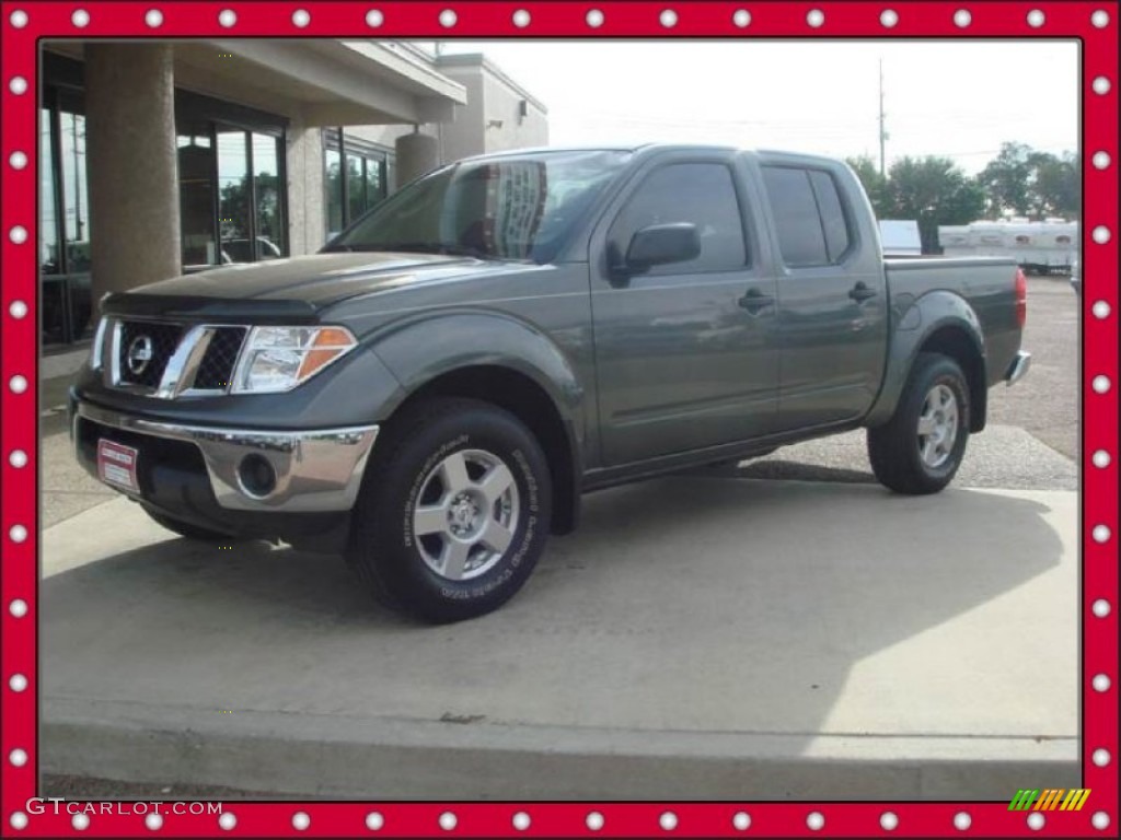 2008 Frontier SE Crew Cab 4x4 - Storm Grey / Steel photo #1