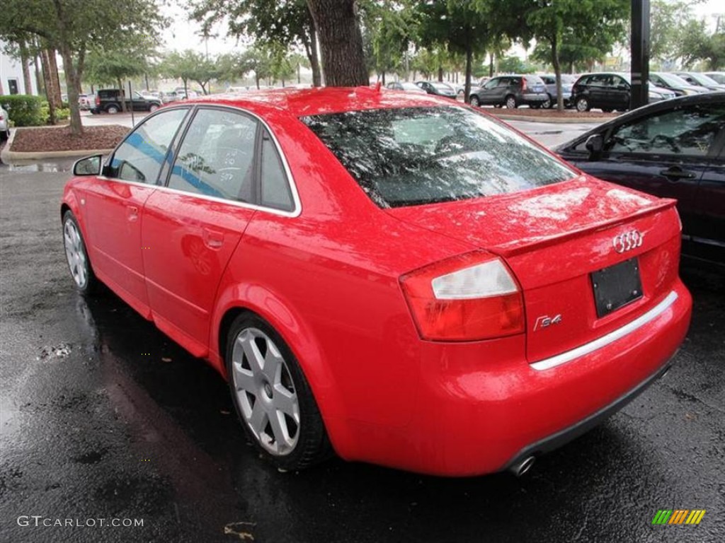 2005 S4 4.2 quattro Sedan - Brilliant Red / Ebony photo #3