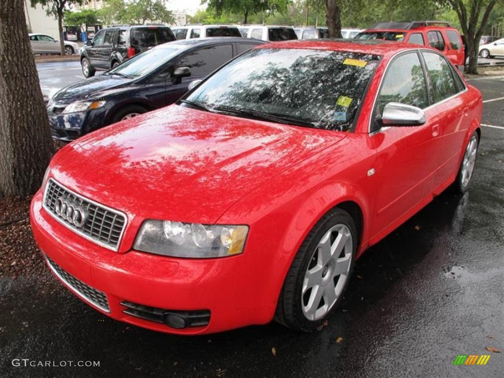 2005 S4 4.2 quattro Sedan - Brilliant Red / Ebony photo #4