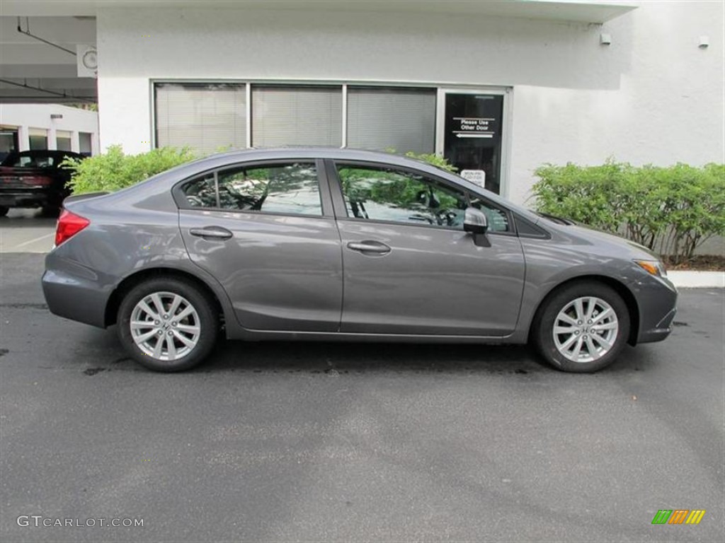 Polished Metal Metallic 2012 Honda Civic EX Sedan Exterior Photo #53881508