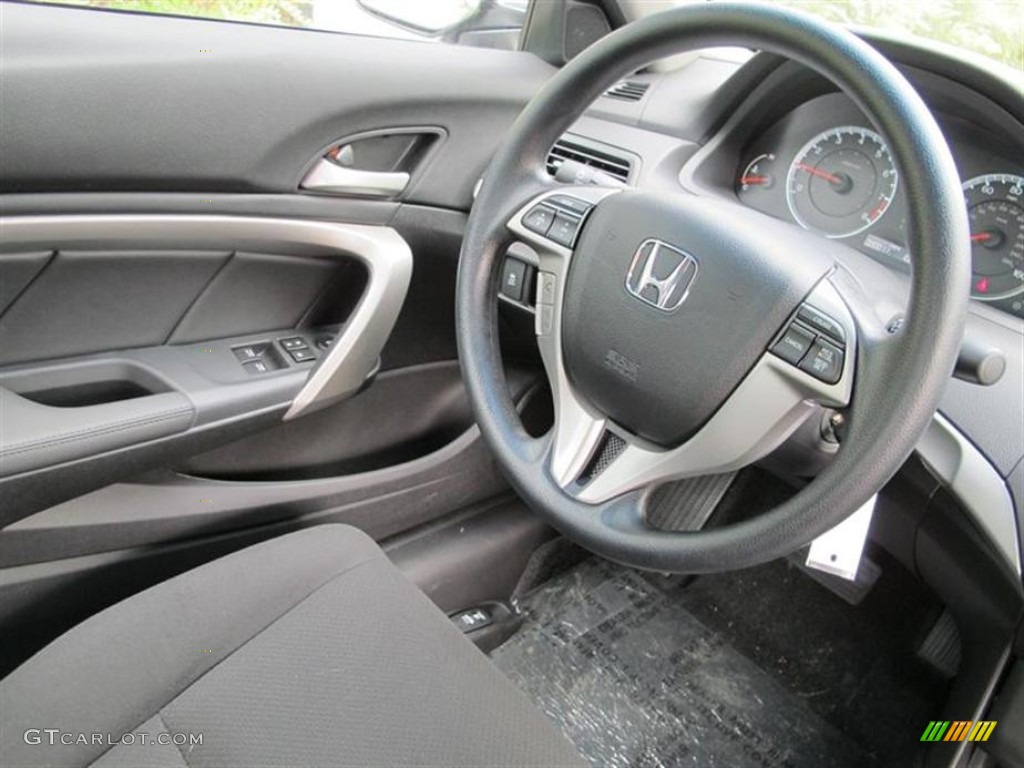 Black Interior 2012 Honda Accord EX Coupe Photo #53882264