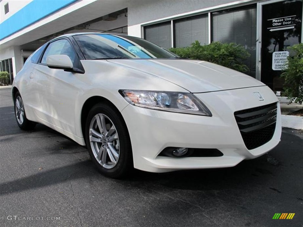 Premium White Pearl 2011 Honda CR-Z EX Navigation Sport Hybrid Exterior Photo #53882315