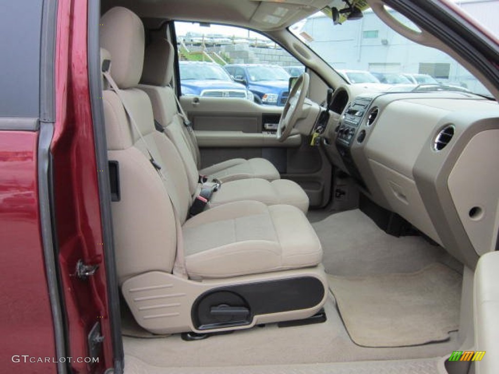 2006 F150 XLT SuperCab 4x4 - Dark Toreador Red Metallic / Tan photo #20