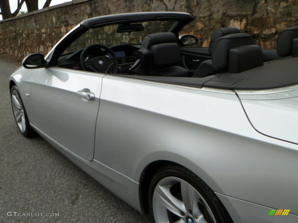 2009 3 Series 335i Convertible - Titanium Silver Metallic / Black photo #34