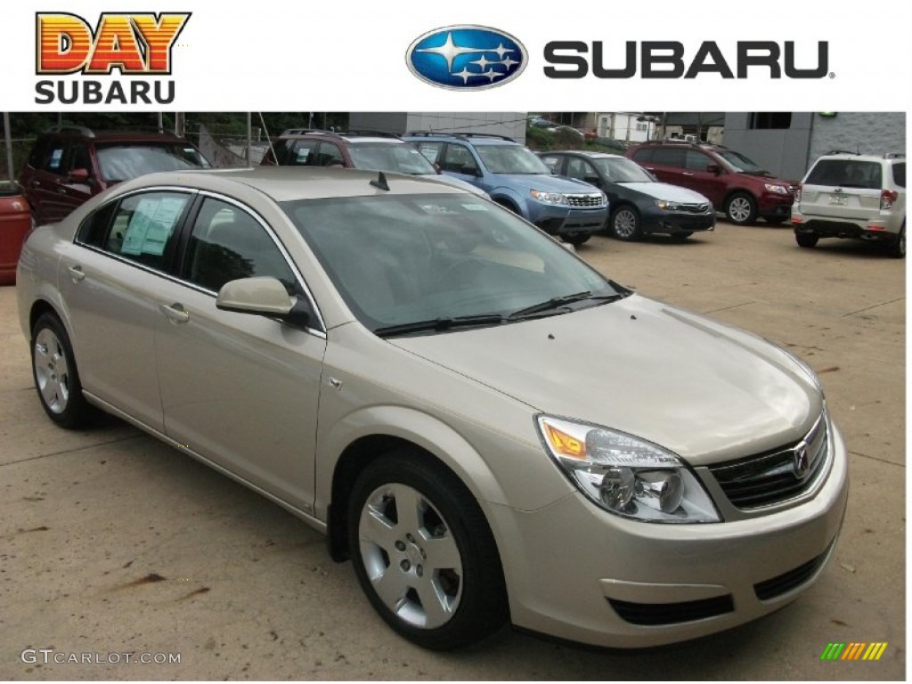 2009 Aura XE - Gold Mist Metallic / Tan photo #1