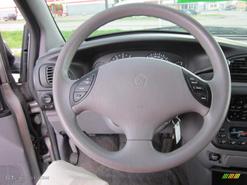 2000 Chrysler Grand Voyager SE Mist Gray Steering Wheel Photo #53884208