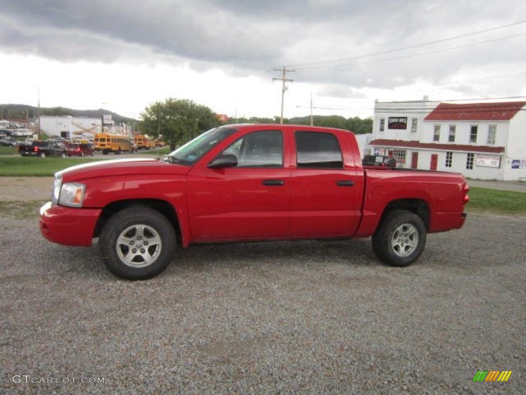 Flame Red 2007 Dodge Dakota SLT Quad Cab 4x4 Exterior Photo #53884514