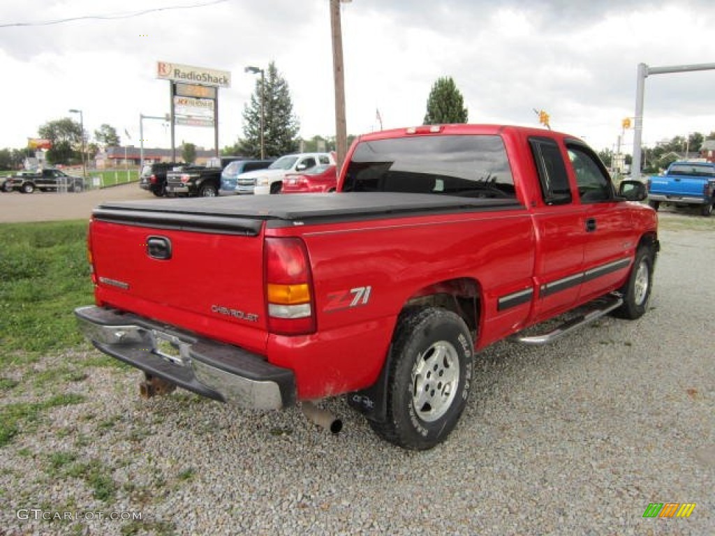1999 Silverado 1500 LS Z71 Extended Cab 4x4 - Victory Red / Graphite photo #7
