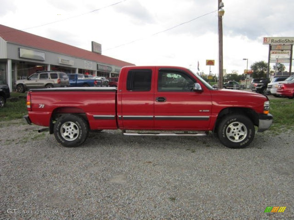 1999 Silverado 1500 LS Z71 Extended Cab 4x4 - Victory Red / Graphite photo #8