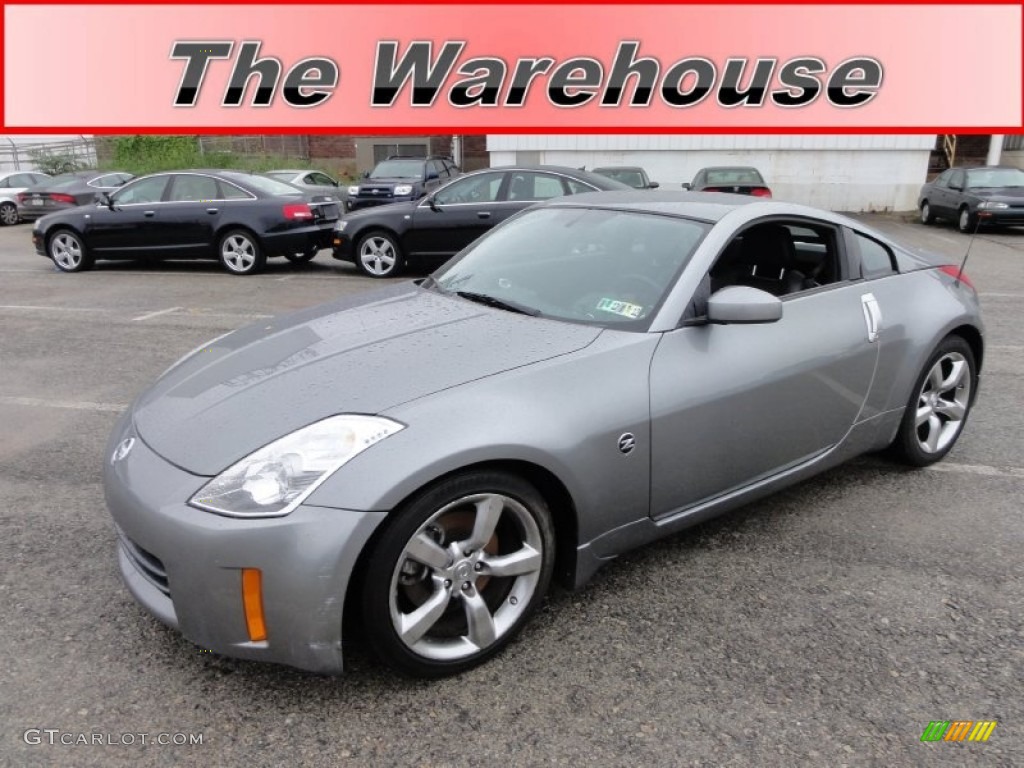 2006 350Z Touring Coupe - Silverstone Metallic / Charcoal Leather photo #1