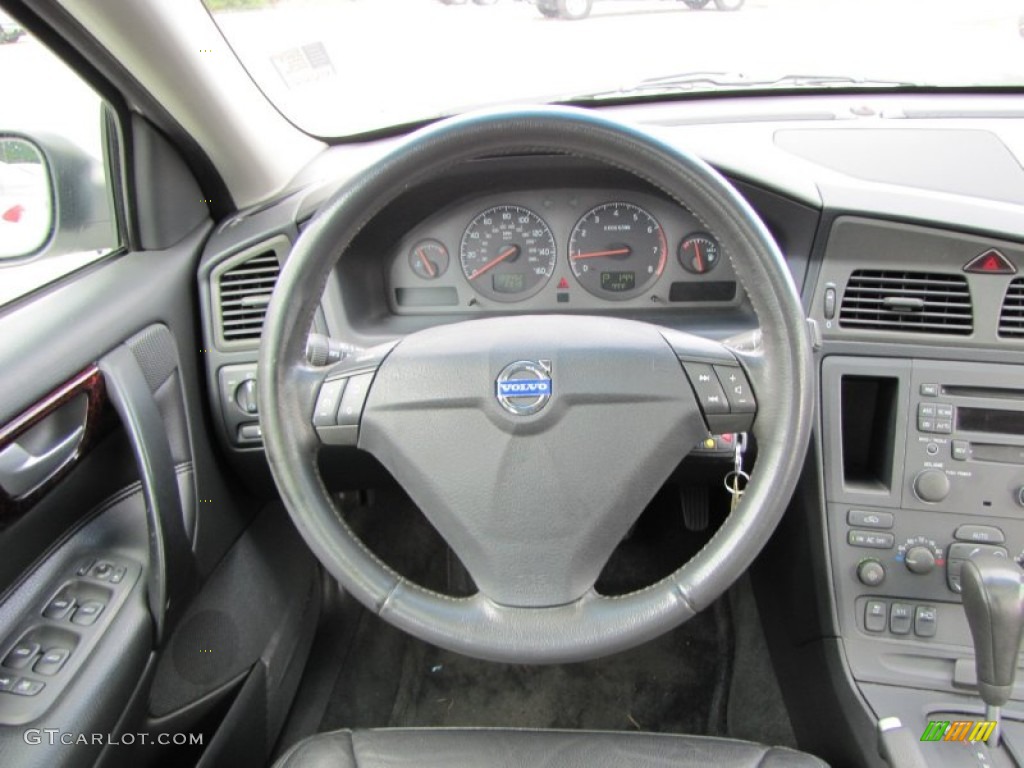 2003 Volvo S60 2.4T Graphite Steering Wheel Photo #53886968