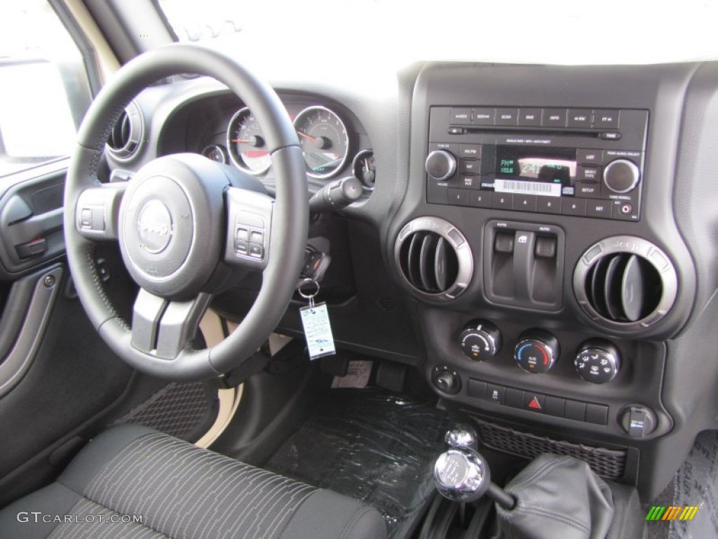 Black Interior 2012 Jeep Wrangler Sport S 4x4 Photo #53887136