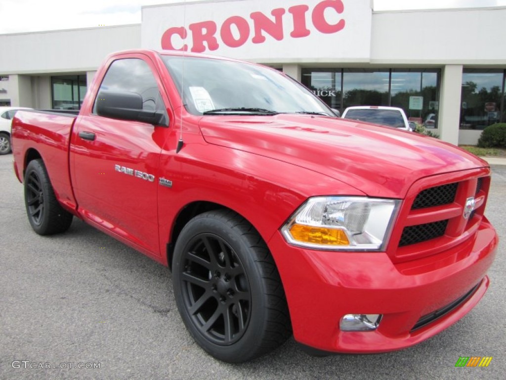 2011 Ram 1500 Express Regular Cab - Flame Red / Dark Slate Gray/Medium Graystone photo #1