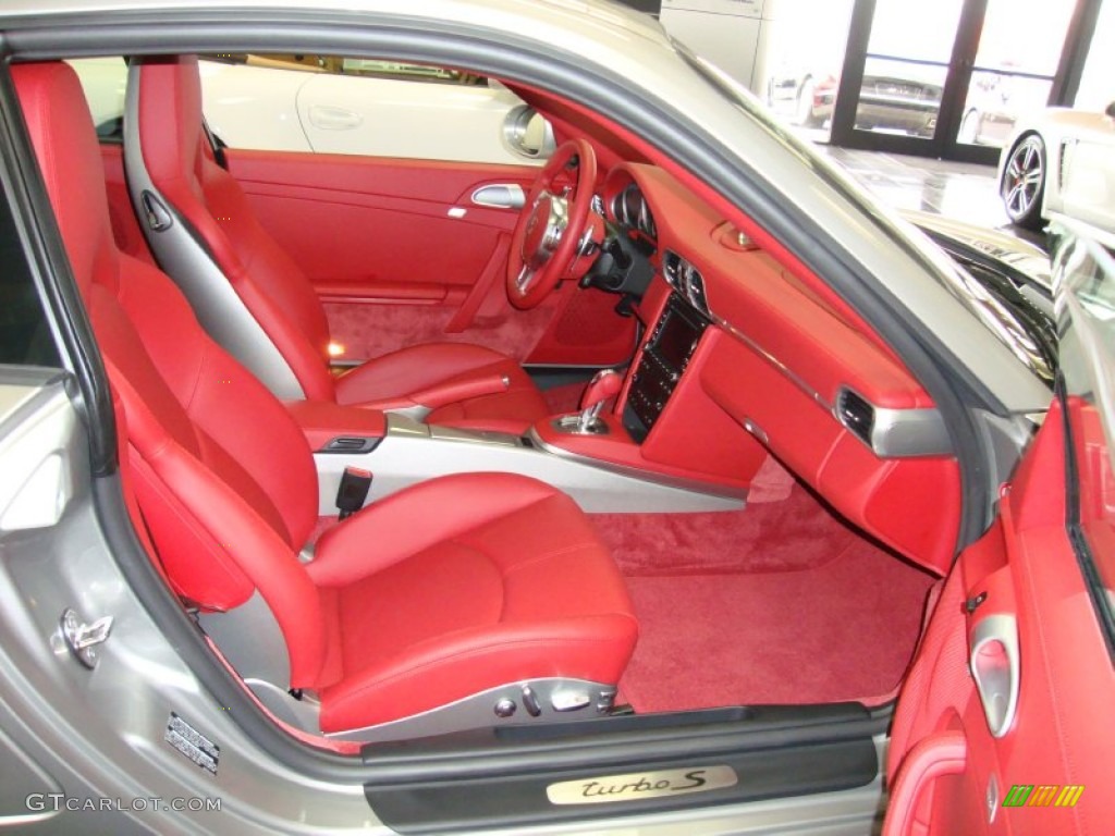 Carrera Red Interior 2011 Porsche 911 Turbo S Coupe Photo #53887696