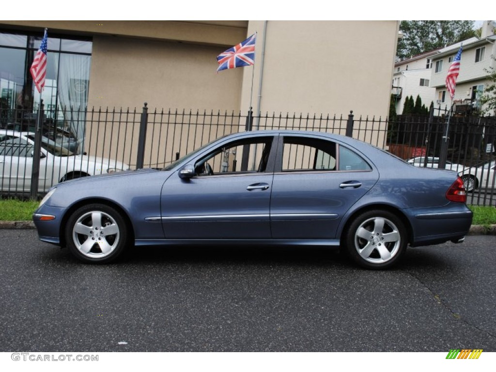 Platinum Blue Metallic 2003 Mercedes-Benz E 500 Sedan Exterior Photo #53888438
