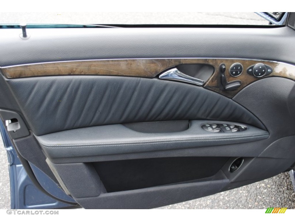 2003 Mercedes-Benz E 500 Sedan Charcoal Door Panel Photo #53888597