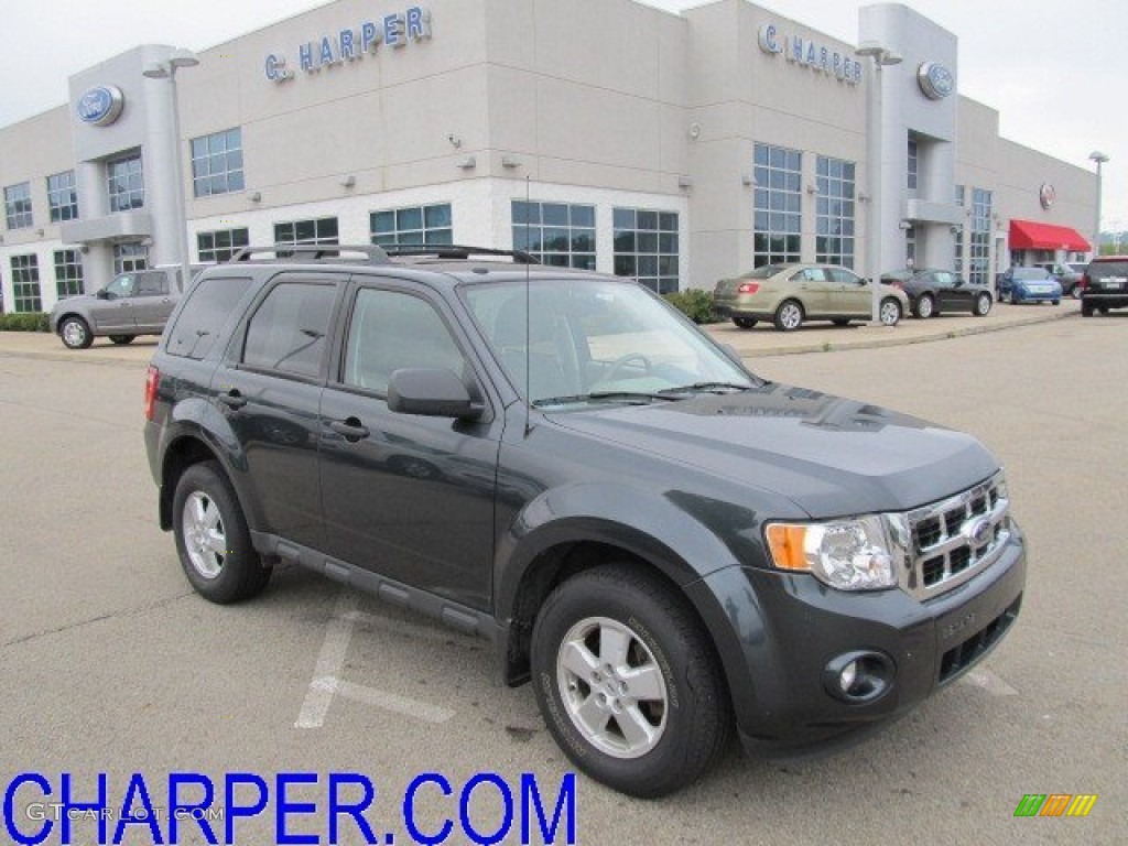 2009 Escape XLT V6 4WD - Sterling Grey Metallic / Stone photo #1