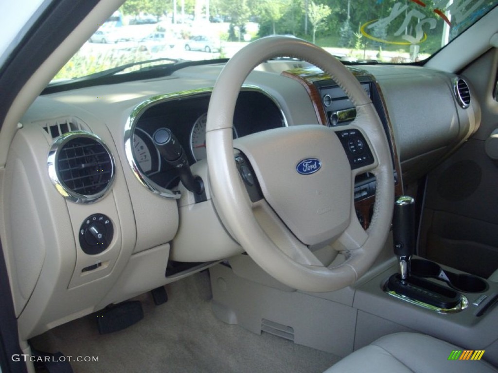 2008 Explorer Eddie Bauer 4x4 - White Suede / Camel photo #9