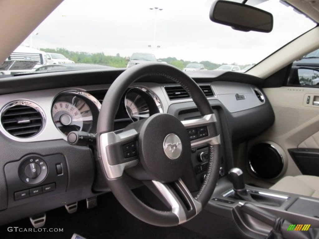 2011 Mustang GT Premium Coupe - Ebony Black / Stone photo #16
