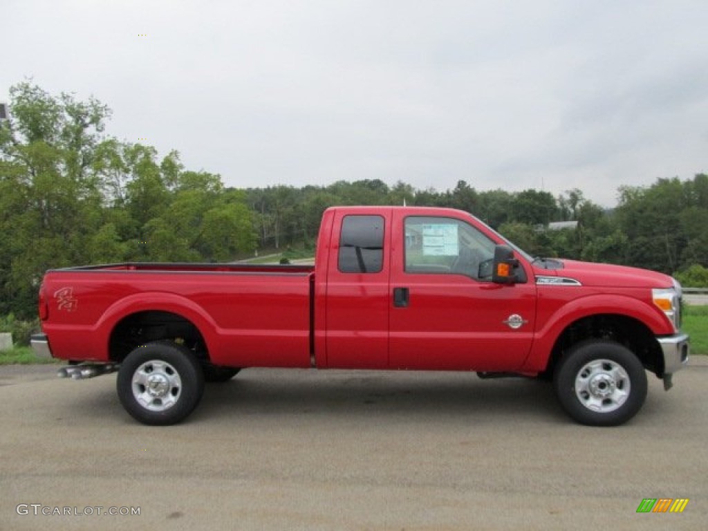 Vermillion Red 2012 Ford F350 Super Duty XLT SuperCab 4x4 Exterior Photo #53890613