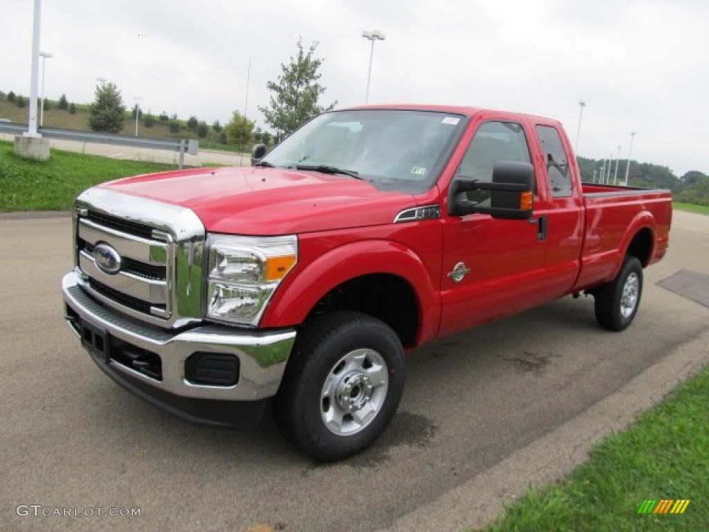 Vermillion Red 2012 Ford F350 Super Duty XLT SuperCab 4x4 Exterior Photo #53890641