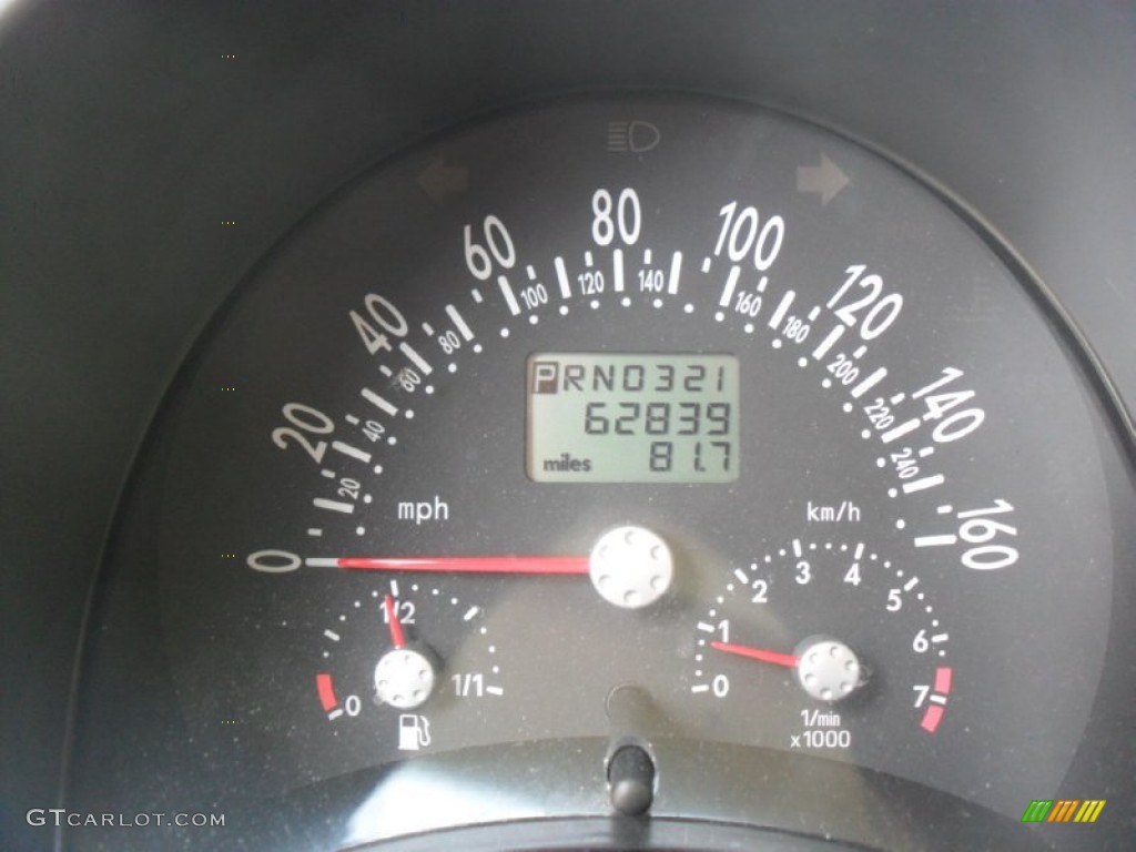 2003 Volkswagen New Beetle GLX 1.8T Coupe Gauges Photos