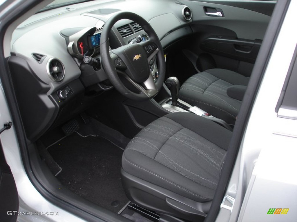 Jet Black/Dark Titanium Interior 2012 Chevrolet Sonic LT Hatch Photo #53892029