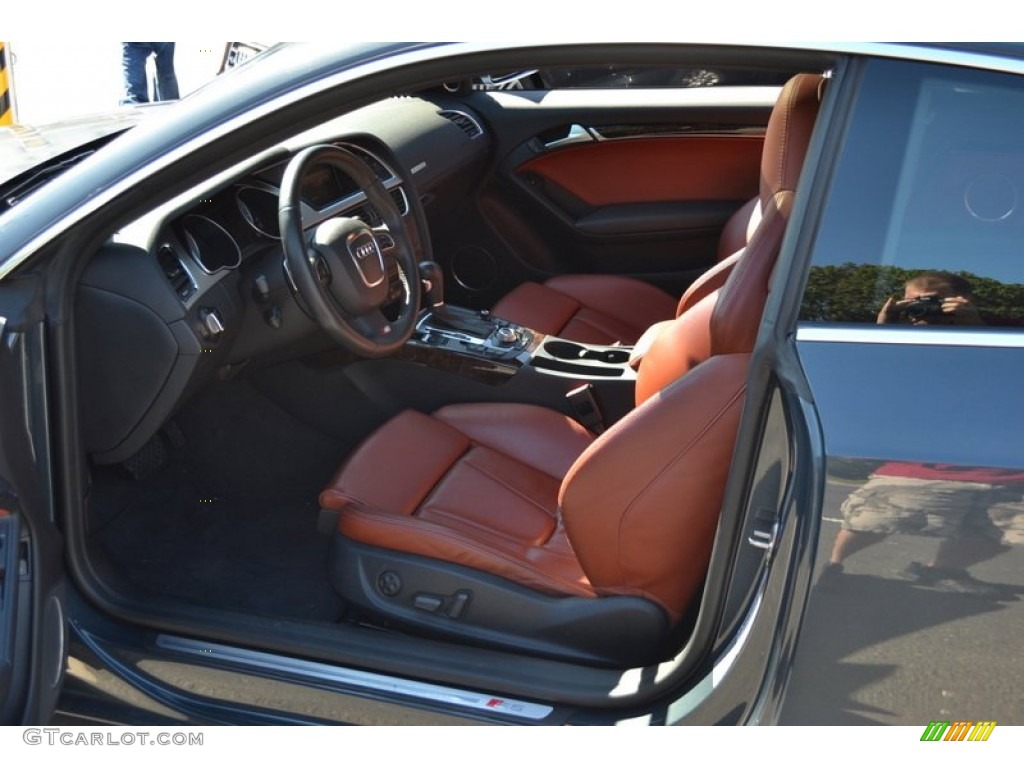 Tuscan Brown Silk Nappa Leather Interior 2009 Audi S5 4.2 quattro Photo #53892049