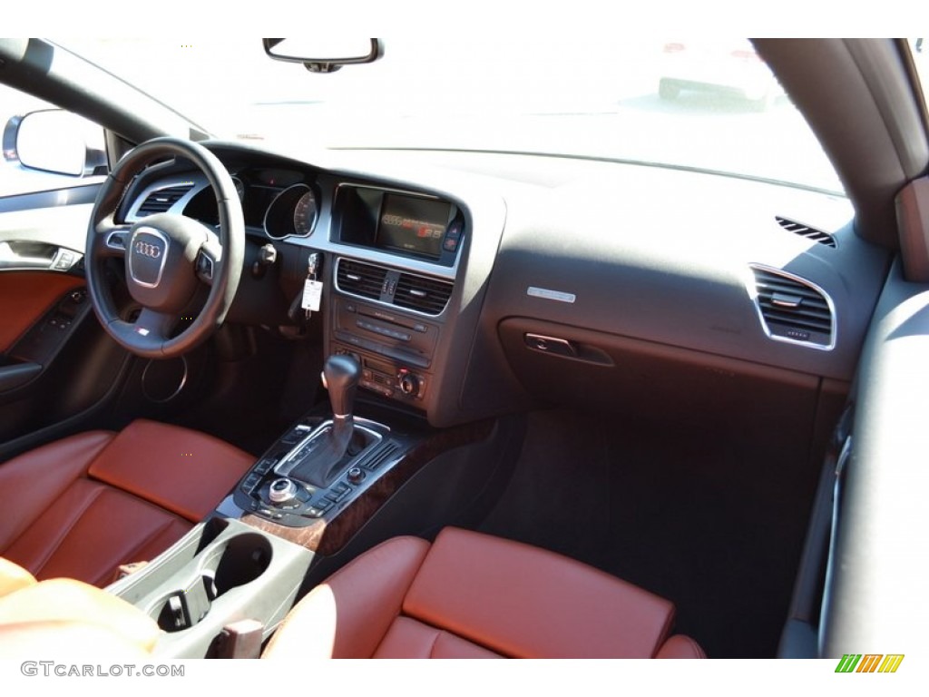 2009 Audi S5 4.2 quattro Tuscan Brown Silk Nappa Leather Dashboard Photo #53892068